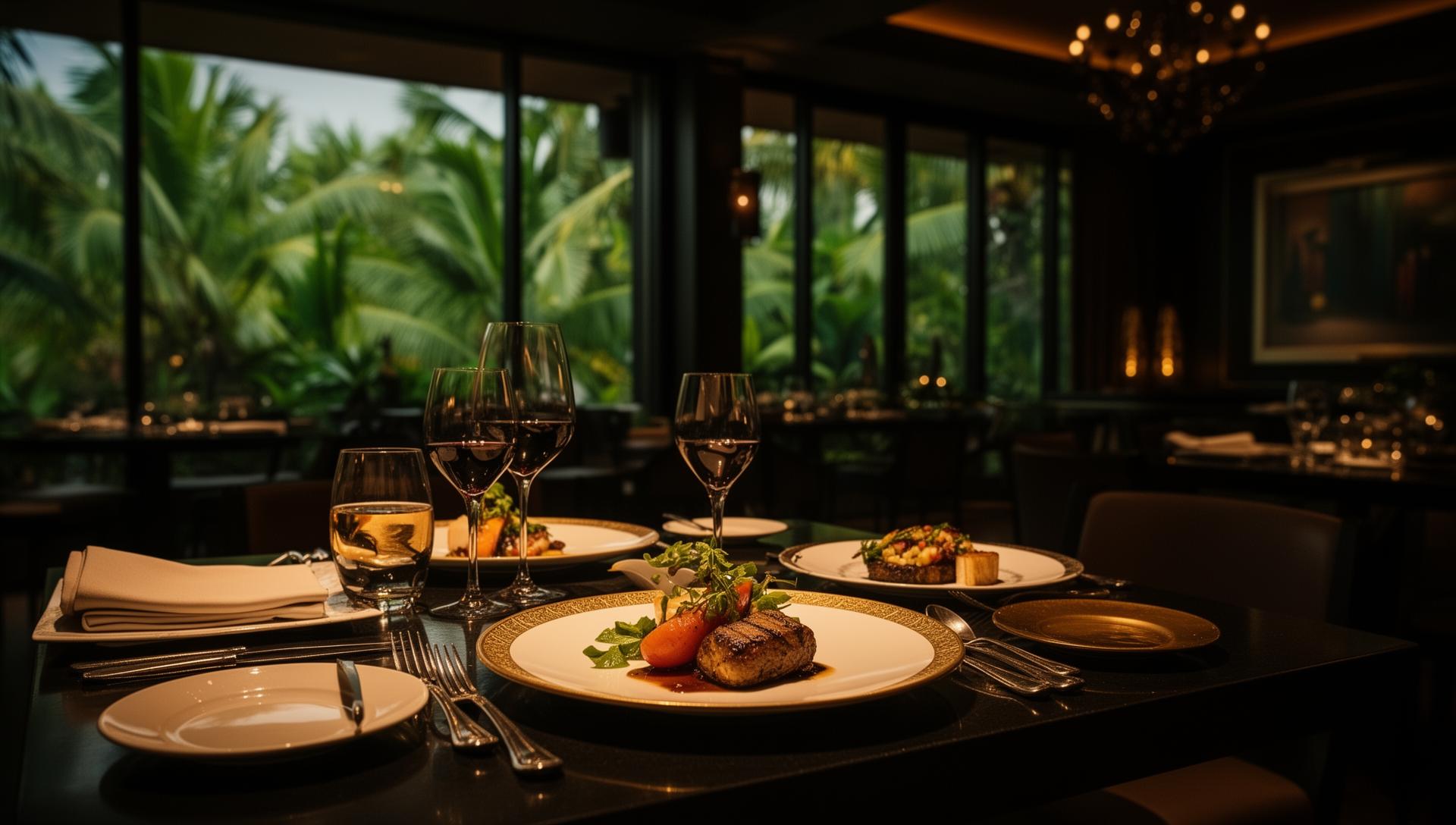 Table gastronomique dressée pour un dîner patrimonial Fourchette & Investissement