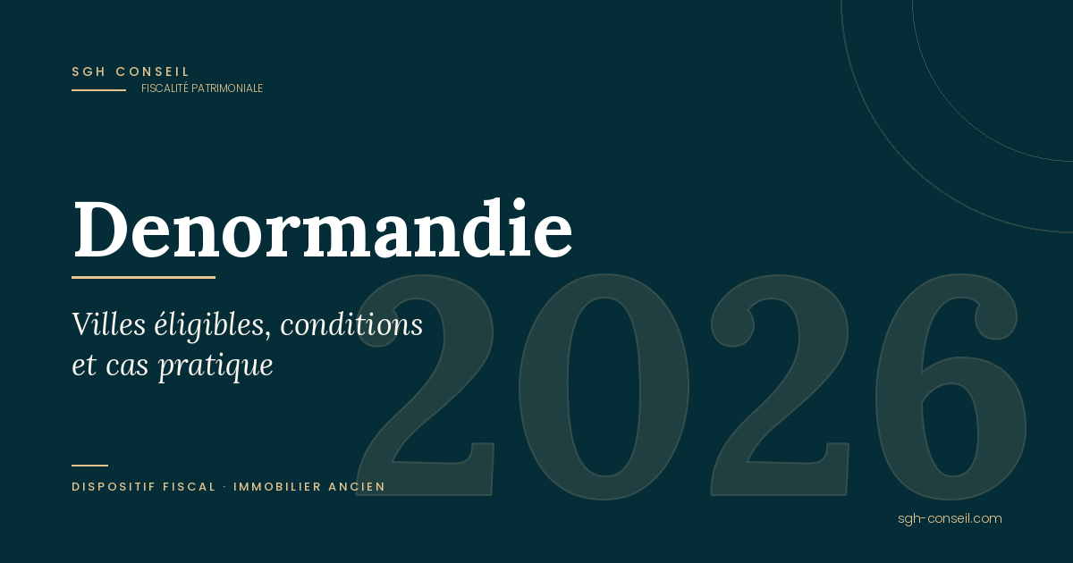 Denormandie 2026 : villes éligibles, conditions et cas pratique